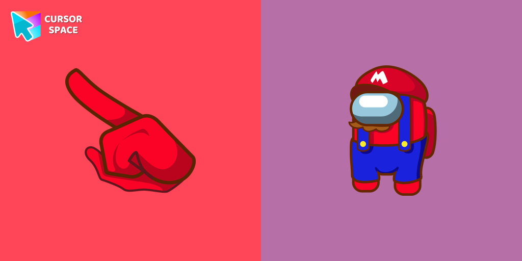 Cursor Among Us Super Mario Character Pack